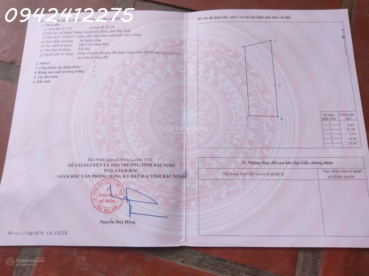  Đất 2 mặt tiền siêu đẹp, Quốc Lộ 17 - sân bay quốc tế Gia Bình 