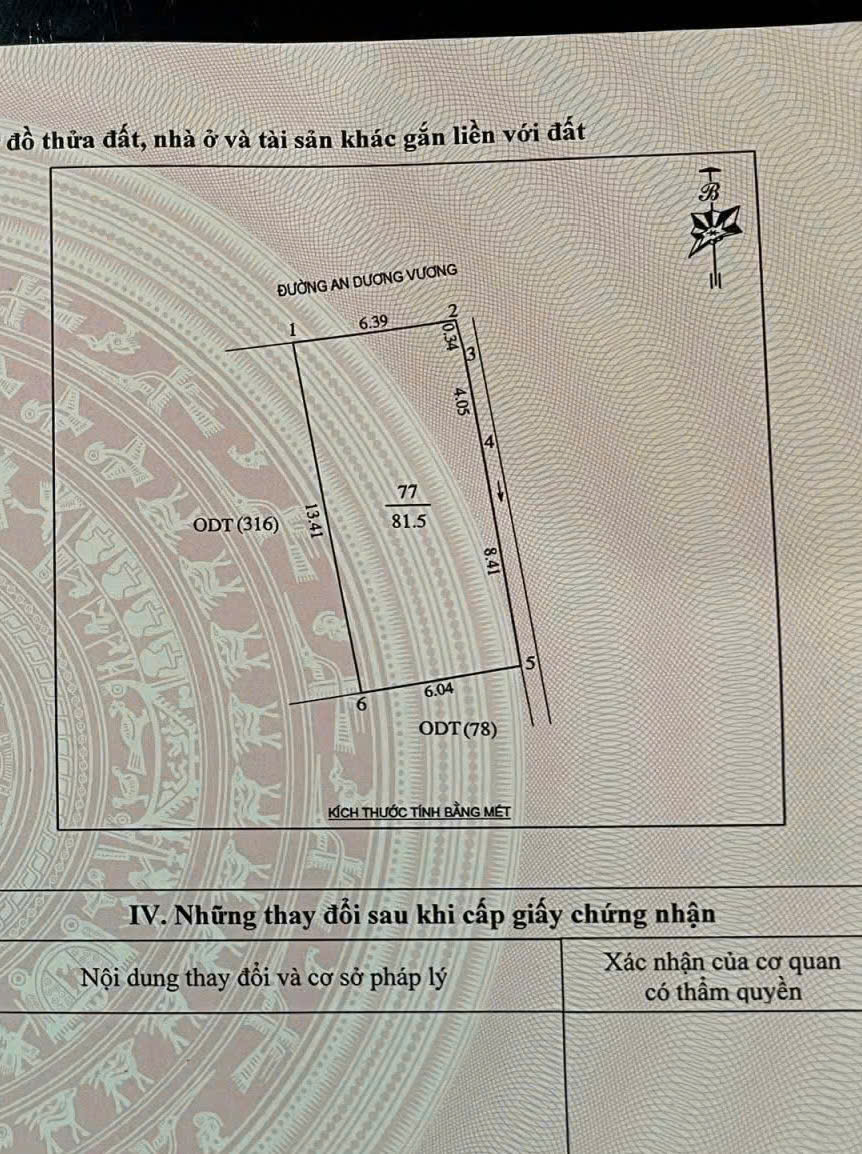  Bán nhà 2 tầng 82m2 mặt đường An Dương Vương, P. Trường Thi, Tp Vinh 