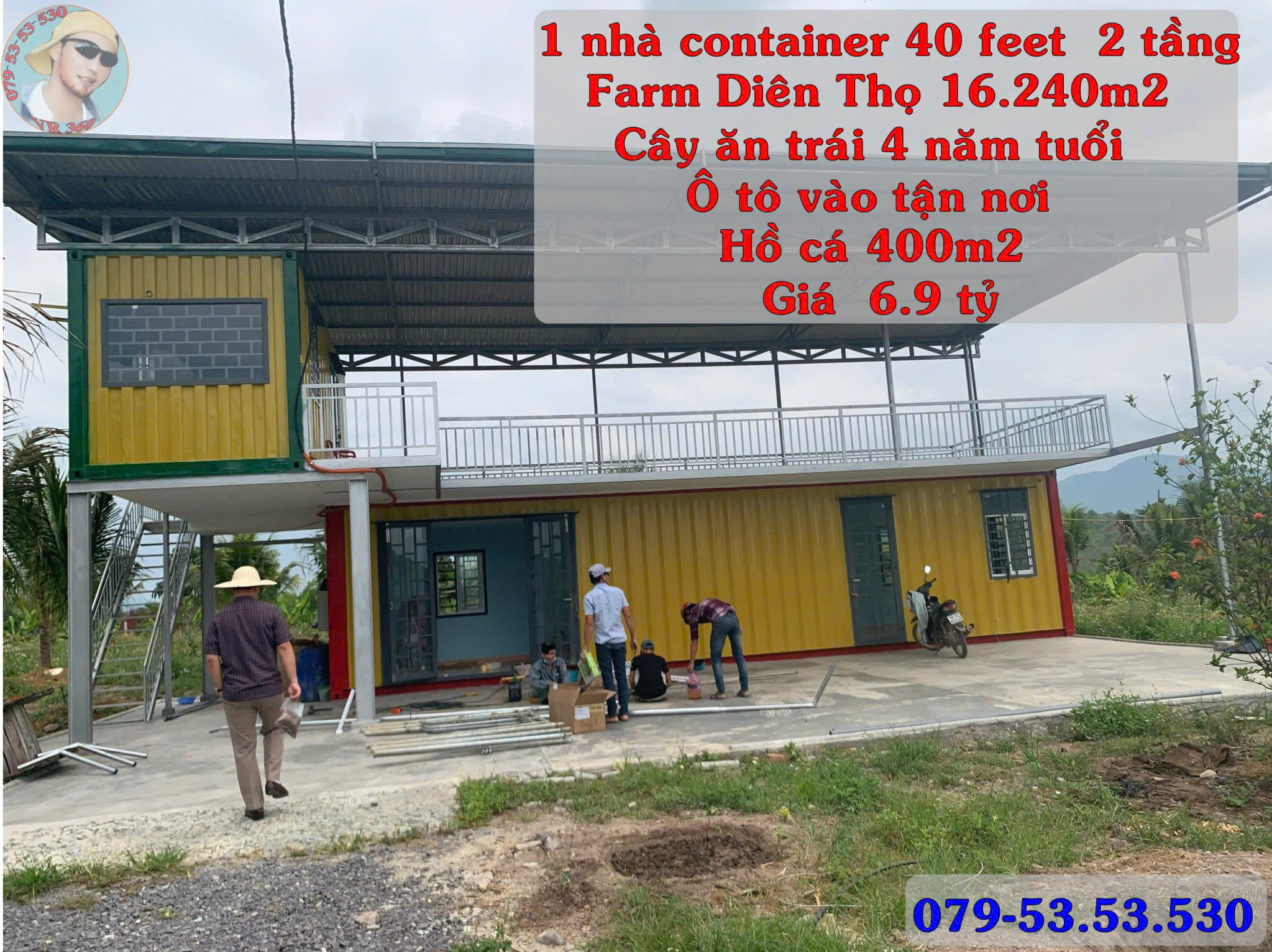  Bán Farm Nghỉ Dưỡng 16.240m² Diên Thọ, Diên Khánh – Có Nhà Container 2 Tầng, Hồ Cá 400m², Cây Trái Trĩu Quả – Giá Chỉ 6,9 Tỷ, Sổ Hồng Riêng 