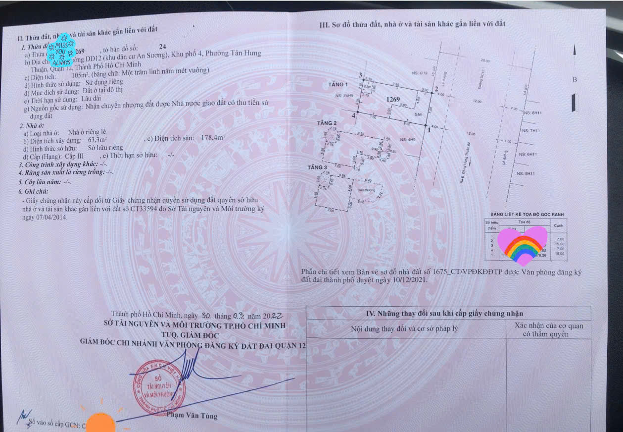  BIỆT THỰ SANG CHẢNH (7x15) VIP AN SƯƠNG – P.TÂN HƯNG THUẬN, Q.12 CHỈ 14.9 TỶ! 