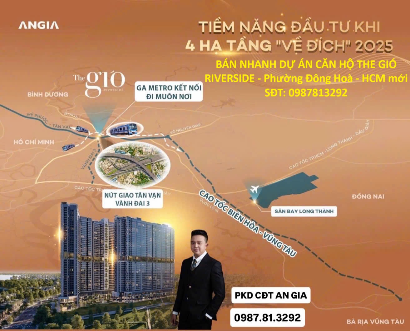  VỊ TRÍ ĐẸP - GIÁ TỐT - BÁN NHANH DỰ ÁN CĂN HỘ THE GIÓ RIVERSIDE - Phường Đông Hoà - HCM mới 
