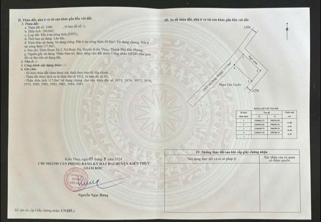 LÔ ĐẤT 3 MẶT TIỀN ĐOÀN XÁ 2 – KIẾN THỤY  GẦN CHỢ CHIỀU – KHU ĐÔNG DÂN  GIÁ CHỈ 1,1XX TỶ  ZALO 0567 222 555 