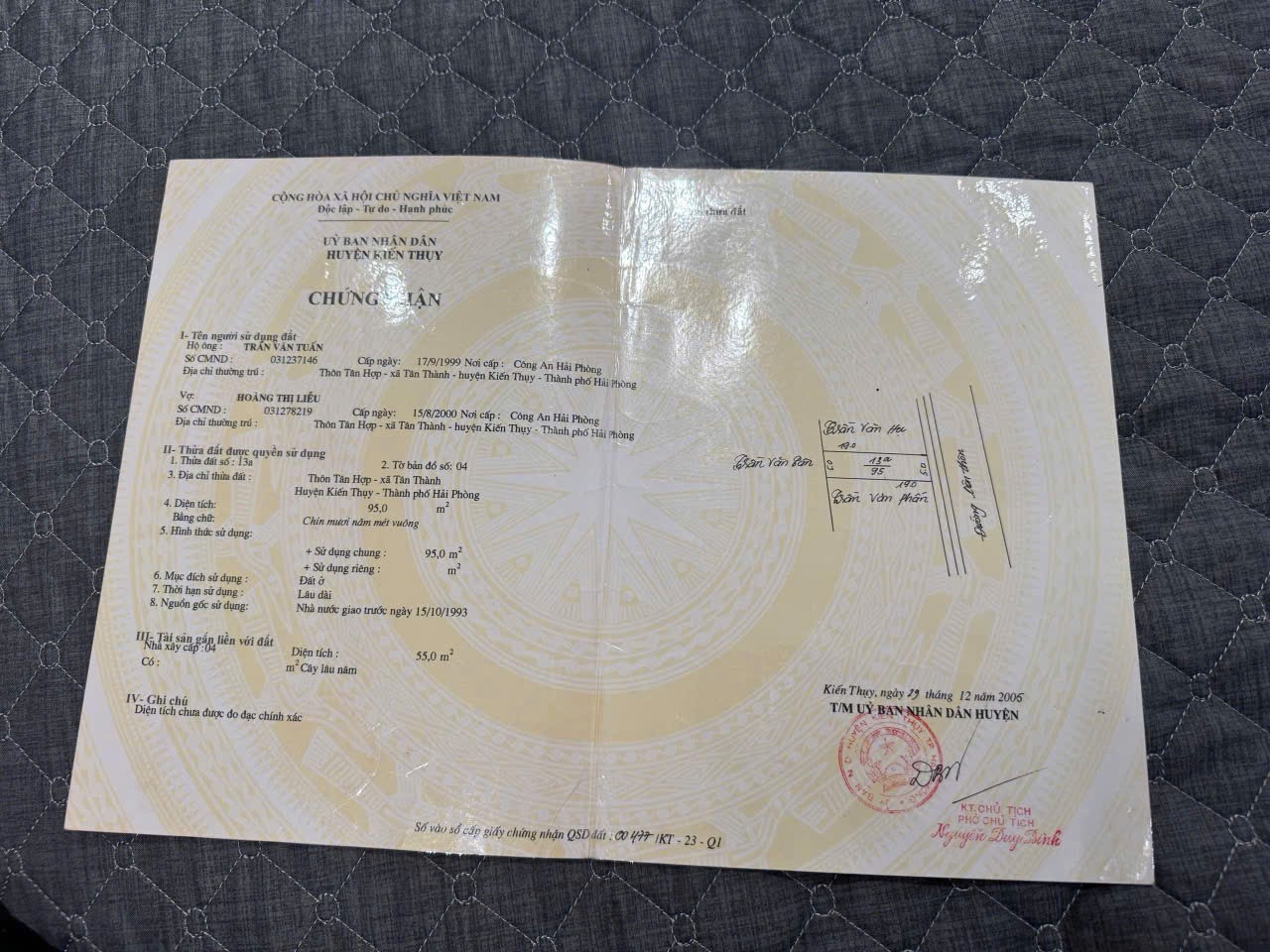  Đất 95m² mặt đường Vũ Thị Ngọc Toàn – Tân Thành, ô tô tránh, lô hiếm giá chỉ 2.4x tỷ  ZALO 0567 222 555 