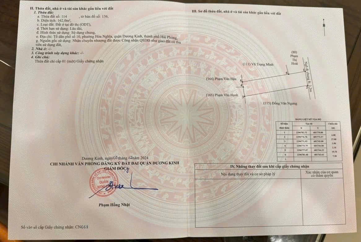  Đất 162m² ngõ 21 Tư Thủy, oto tránh – lô hiếm giá chỉ 1.9xx tỷ  ZALO 0567 222 555 