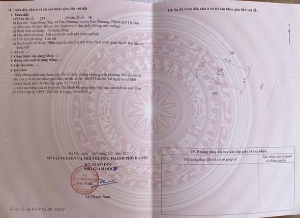  SANG NHƯỢNG 55M ĐẤT MẶT TRỤC ĐƯỜNG ĐÔI NỐI THẲNG RA ĐƯỜNG TÂY THĂNG LONG - ĐỒNG ÔNG - ĐAN PHƯỢNG 