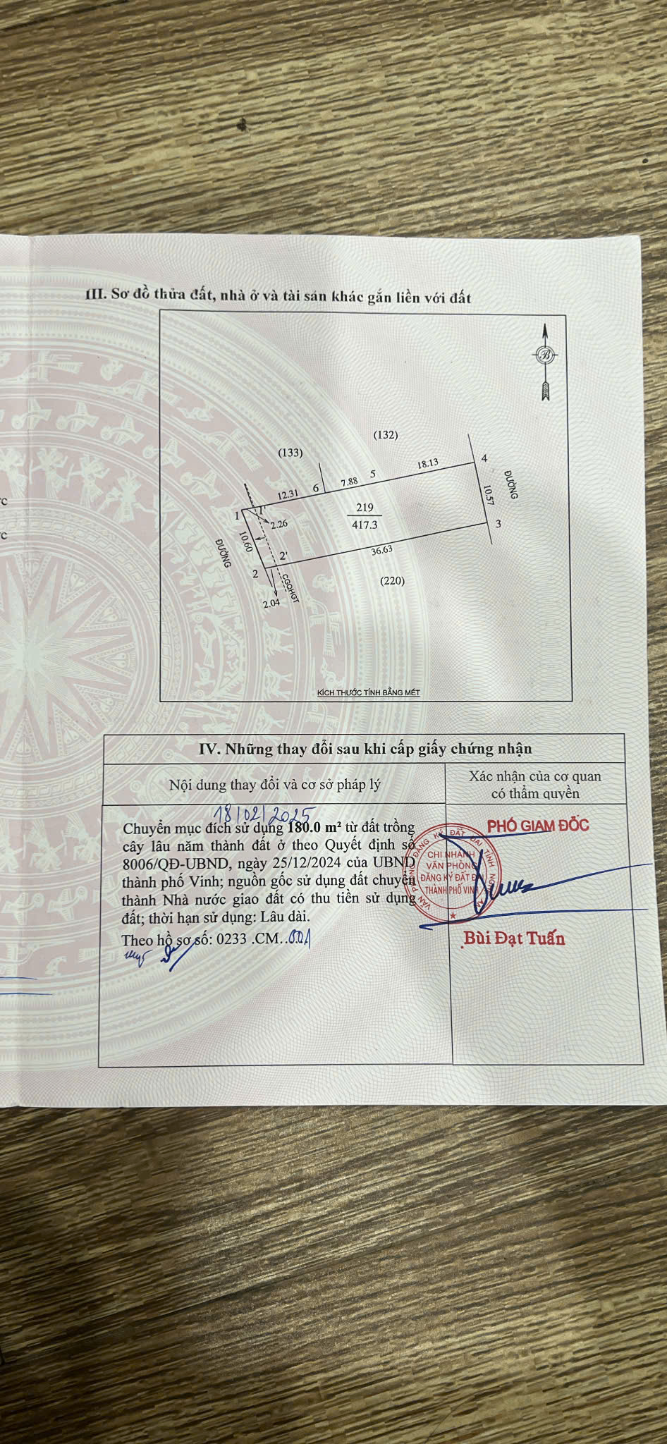  Bán lô đất 420m2 Lối 2 đường Hồng Liên, Nghi Liên, TP Vinh 