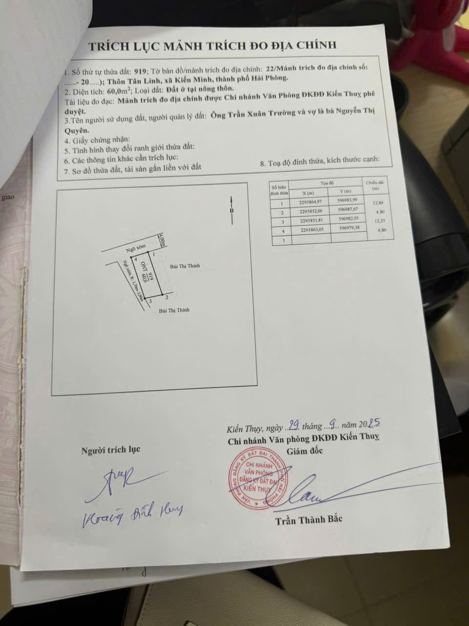  LÔ GÓC 60M² TRUNG TÂM KIẾN THỤY – GIÁ HIẾM DƯỚI 1,4 TỶ  ZALO 0567 222 555 