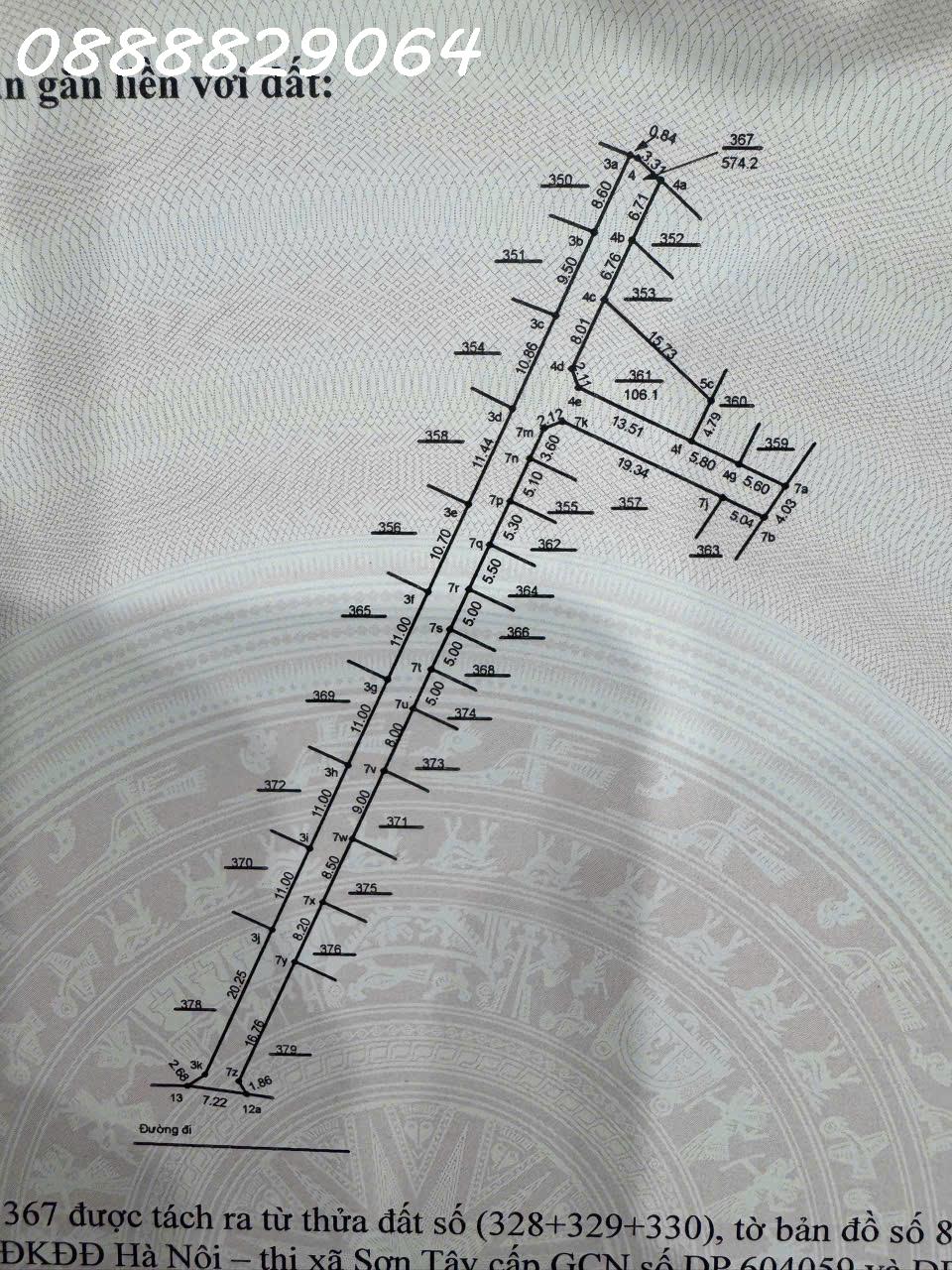  Siêu phẩm đất 2 mặt tiền Xã Cổ Đông, Sơn Tây, Hà Nội, DT 106m2 full thổ cư, giá đầu tư 