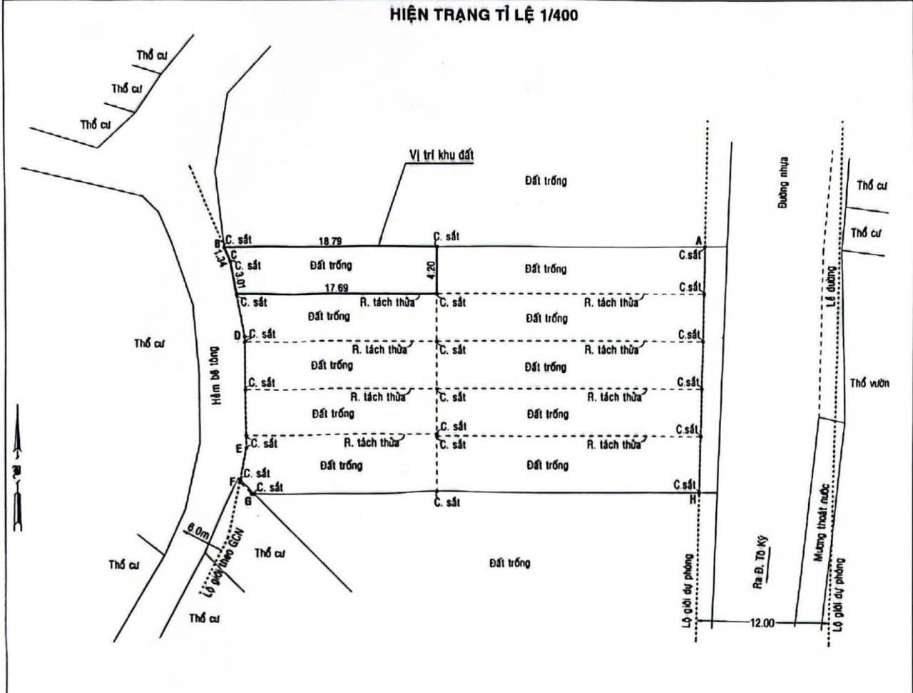  HÀNG MỚI SHR - 5 LÔ ĐẤT F0 MẶT TIỀN TÂN CHÁNH HIỆP 25, P.TRUNG MỸ TÂY, Q12 