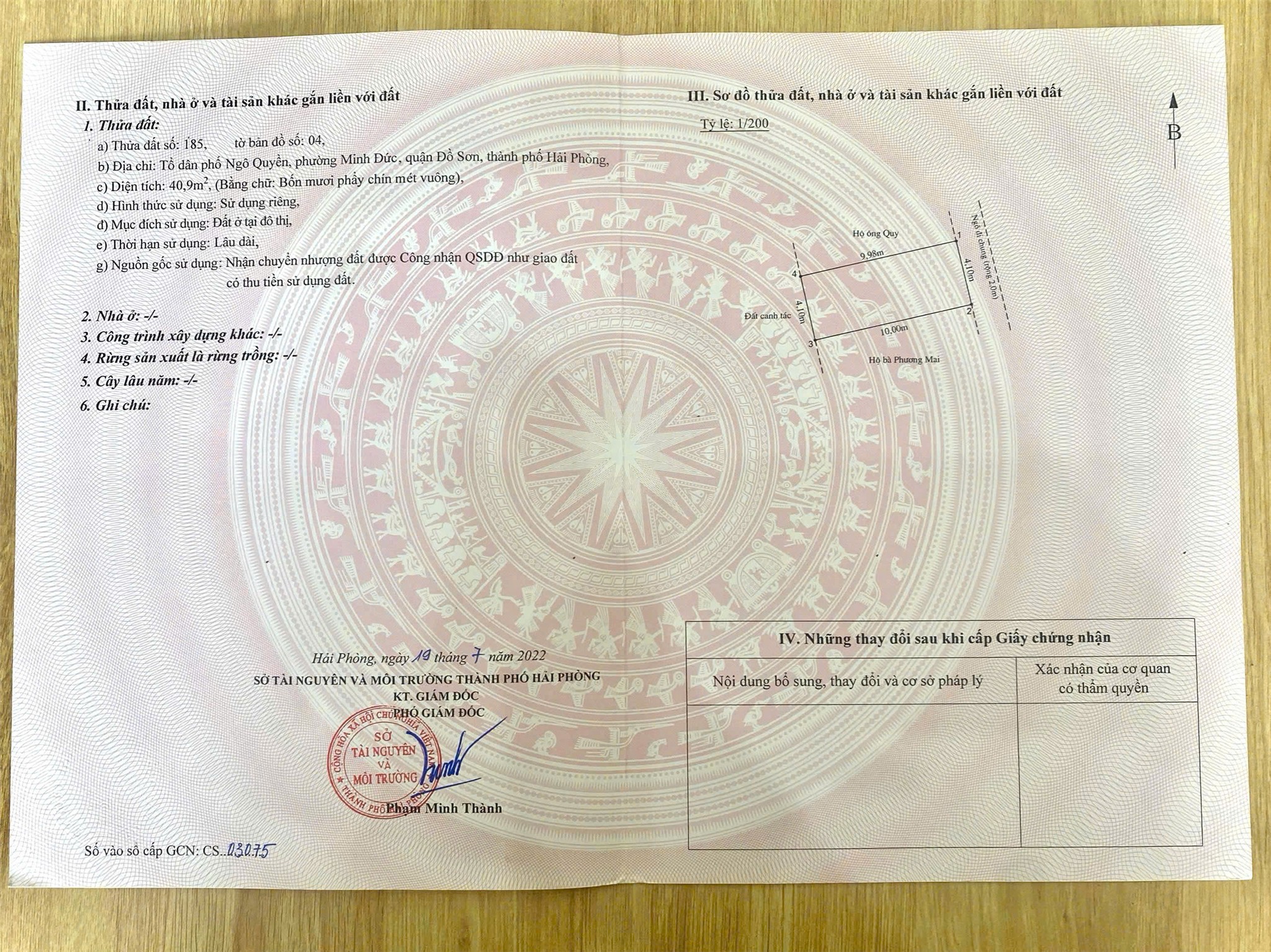  ĐẤT ĐẸP TUYẾN 2 THƯỢNG ĐỨC – MINH ĐỨC – ĐỒ SƠN, Ô TÔ VÀO NHÀ – GIÁ CHỈ 8XX TRIỆU  ZALO 0567 222 555 