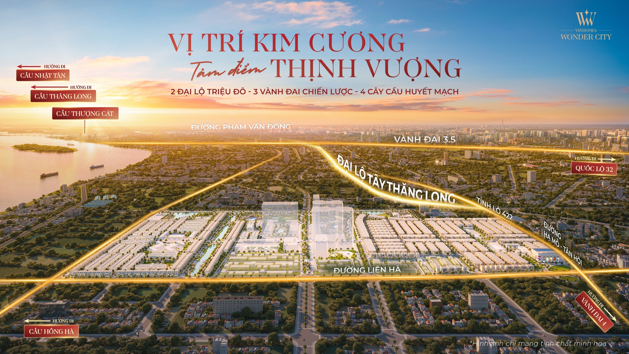  Vinhomes  Đan Phượng. Giá Tốt Từ CĐT, Cơ hội X 2 tài sản khi Đại lộ Tây Thăng Long thông (29/9) 