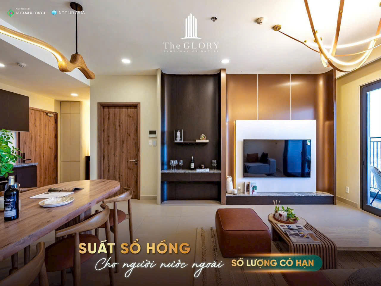  CHO THUÊ CĂN HỘ THE GLORY – 2 PHÒNG NGỦ, VIEW THOÁNG, TẦNG CAO 