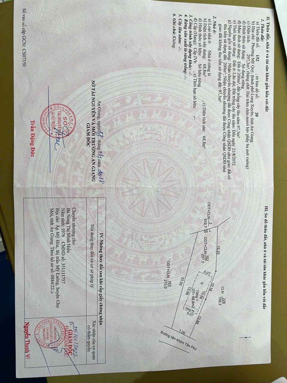  ĐẤT ĐẸP – GIÁ TỐT  – CHÍNH CHỦ CẦN BÁN Tại Nhánh Trần Hưng Đạo, Phường Mỹ Quý, Tp Long Xuyên, An Giang 