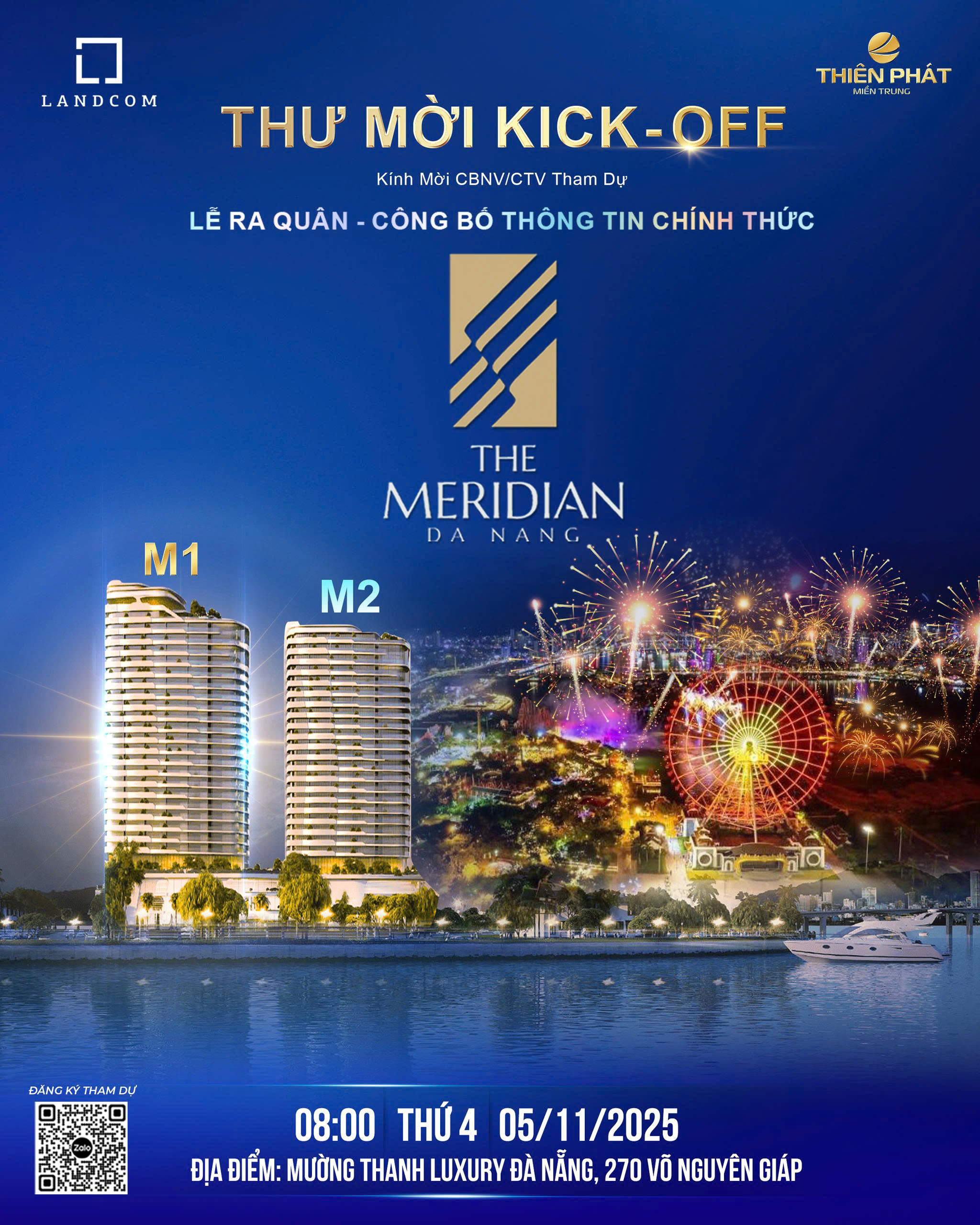  THƯ MỜI THAM DỰ LỄ RA QUÂN DỰ ÁN THE MERIDIAN ĐÀ NẴNG 