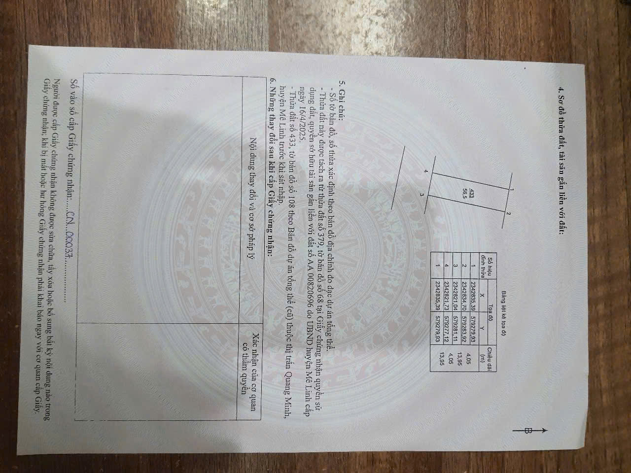  TỔ 10 TT QUANG MINH 56M.GẦN KĐT GIÁ NHỈNH 3 TỶ.LH CC 0963.688.777 