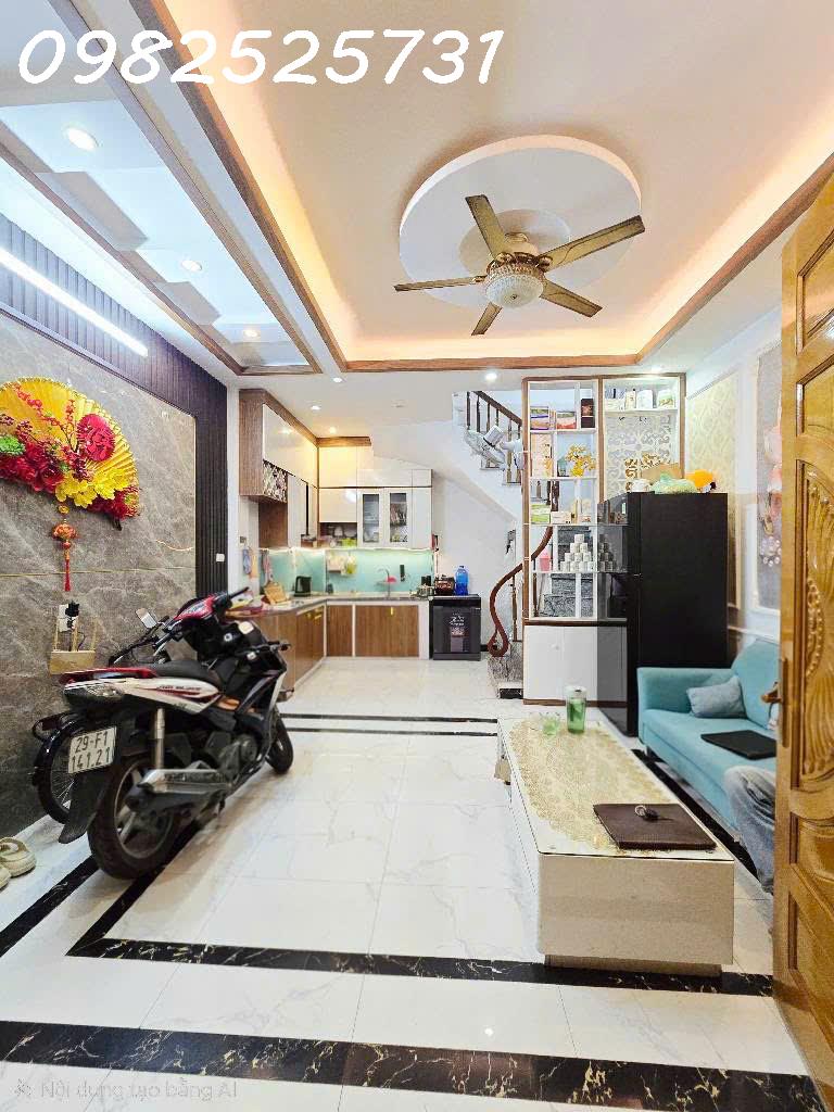  Bán nhà ngõ 420 Khương Đình - 34m 5 tầng gần ô tô - Sổ đỏ nở hậu giá 7,6 tỷ 