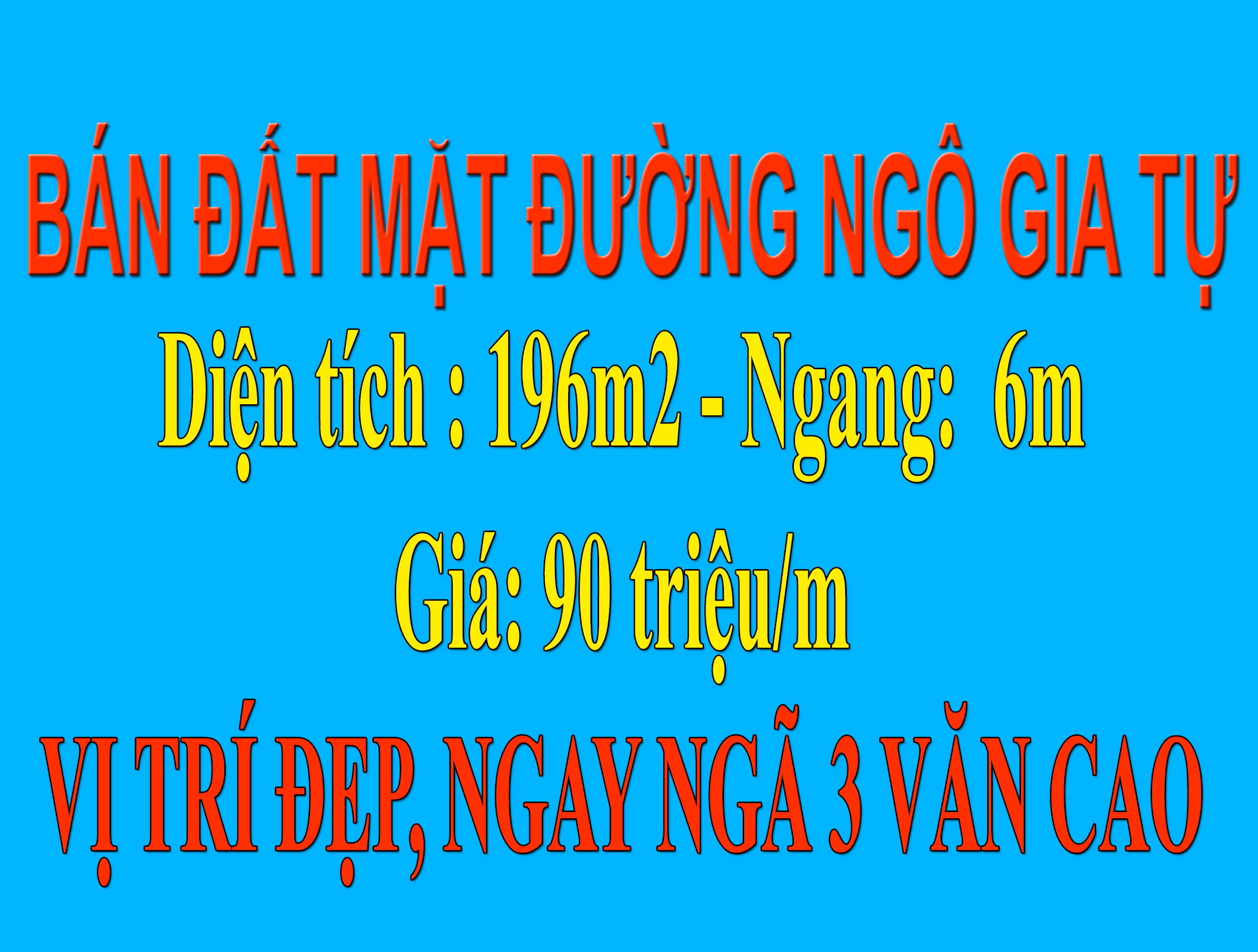  Bán căn nhà đường Ngô Gia Tự – 196m², ngang 6m, địa chỉ kinh doanh đẹp tuyệt! 