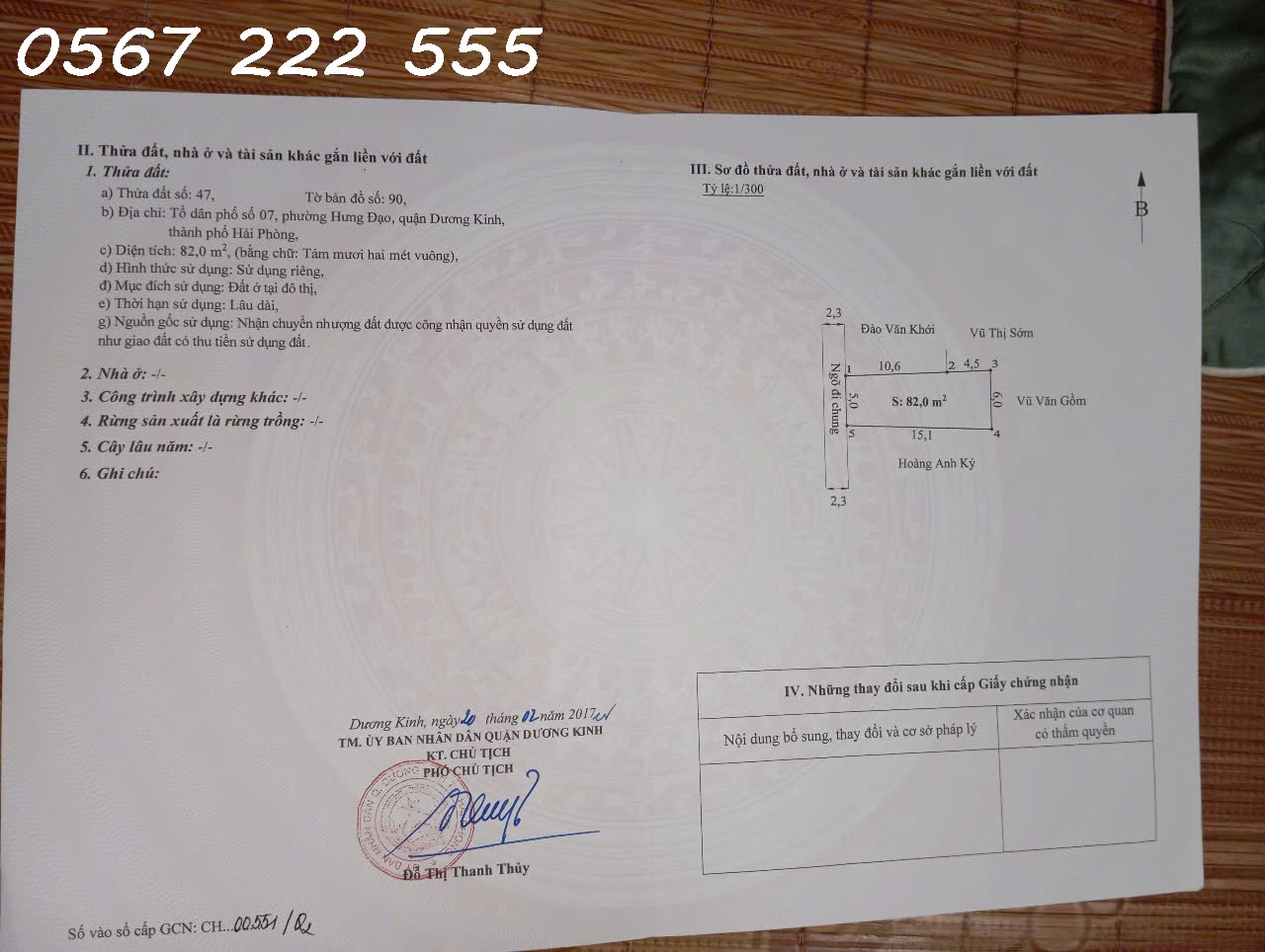  LÔ ĐẸP HIẾM – PHƯƠNG LUNG, HƯNG ĐẠO, DƯƠNG KINH – GIÁ CHỈ HƠN 2,1x TỶ – ZALO 0567 222 555 