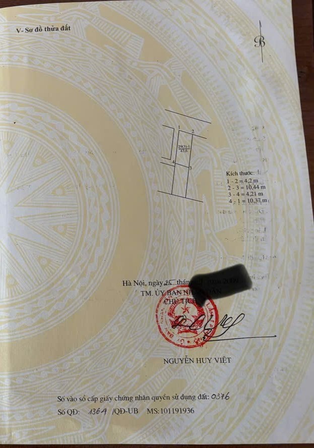  Bán lô góc 2 mặt ngõ 43.6 m2 Trâu Quỳ, giá nhỉnh 8.x tỷ, LH 0985865658 