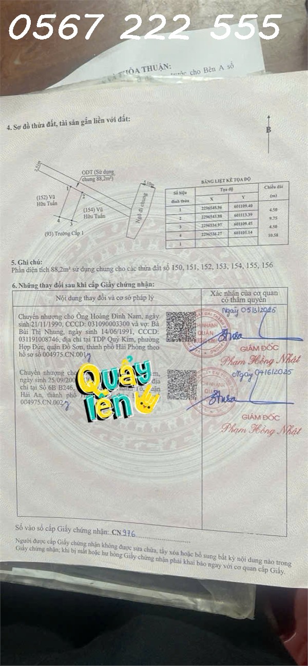  Lô đất 44,3m² giá chỉ 7xx triệu – gần trục 4 làn Hòa Nghĩa  ZALO 0567 222 555 