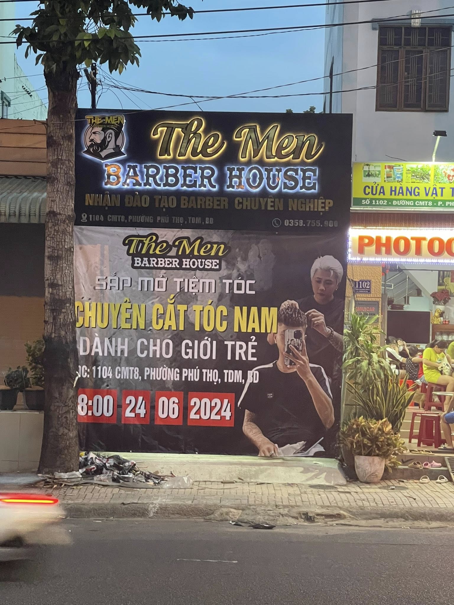  Sang mb tóc nam ở Thủ Dầu Một cho ae làm dịp tết 