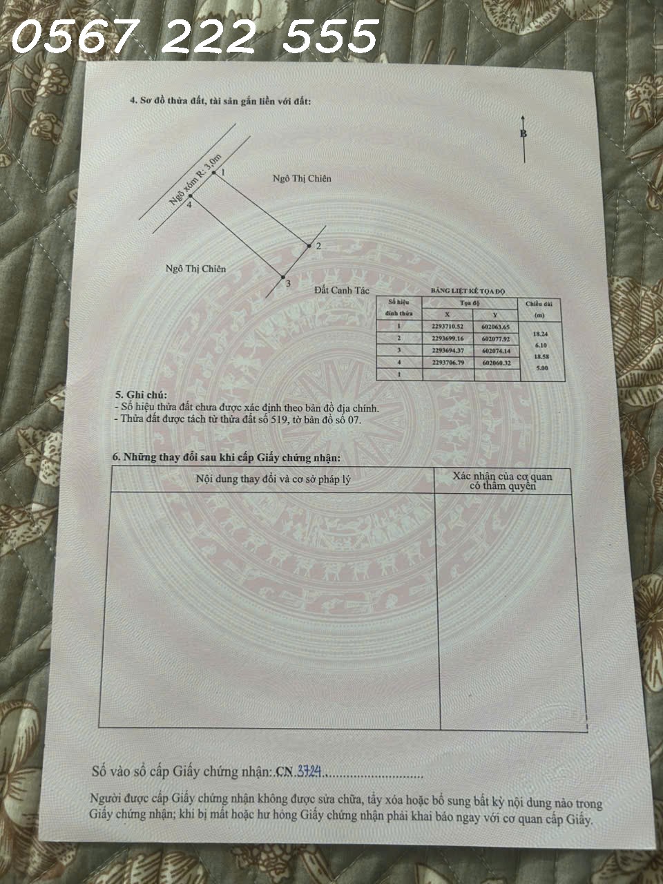  Chính chủ gửi bán lô đất siêu đẹp – Kính Trực, Tân Phong, Kiến Thụy  ZALO 0567 222 555 