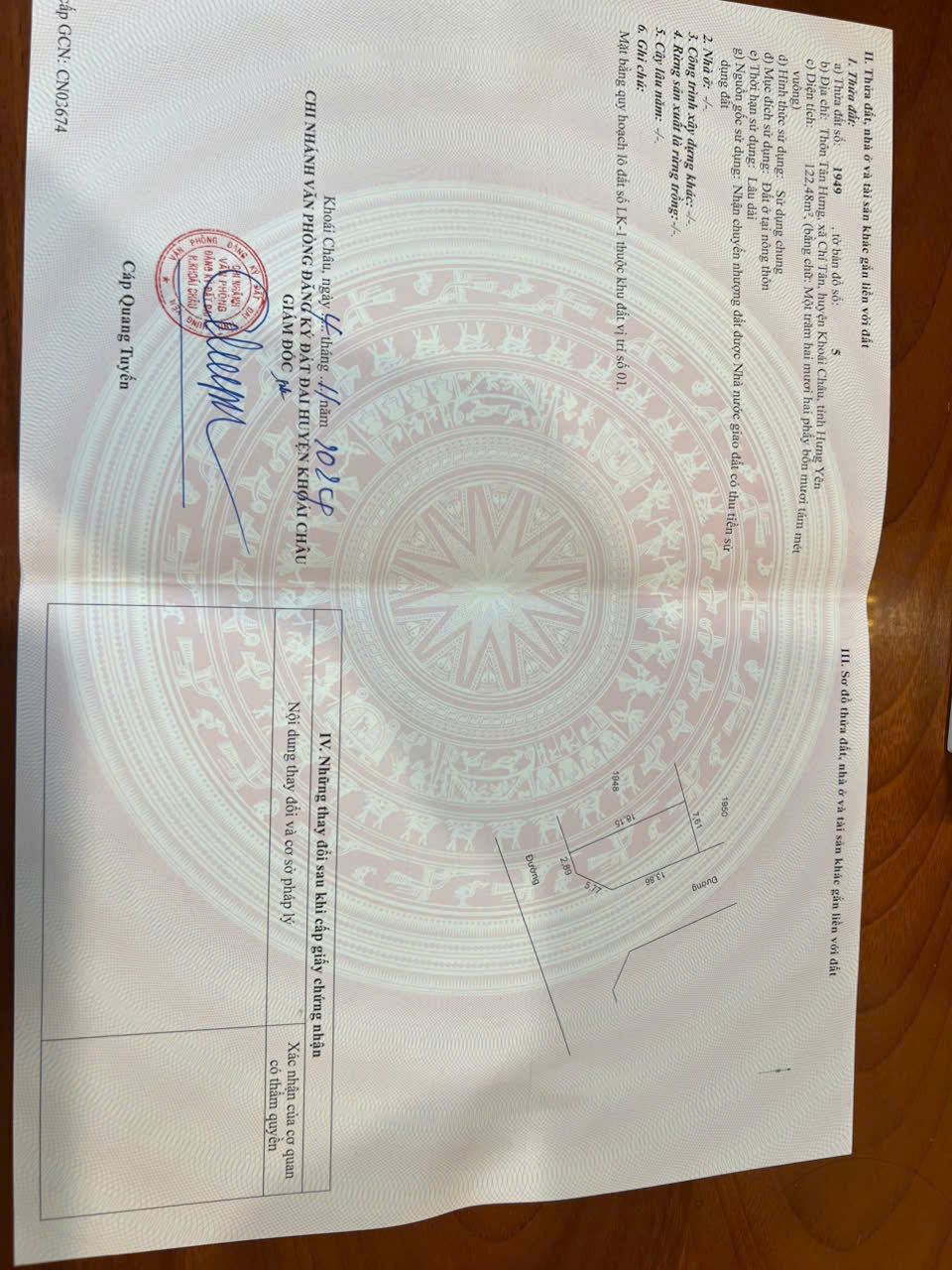  CHÍNH CHỦ CẦN BÁN LÔ GÓC 2 MẶT TIỀN – ĐẤT ĐẤU GIÁ XÃ CHÍ TÂN, KHOÁI CHÂU, HƯNG YÊN 