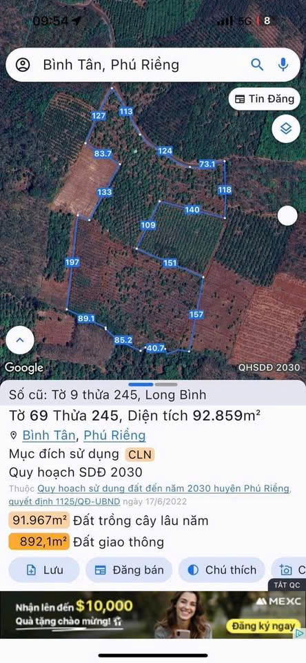  CHÍNH CHỦ CẦN BÁN ĐẤT MẶT TIỀN ĐT741 XÃ ĐỒNG TÂM – ĐỒNG PHÚ -  BÌNH PHƯỚC 