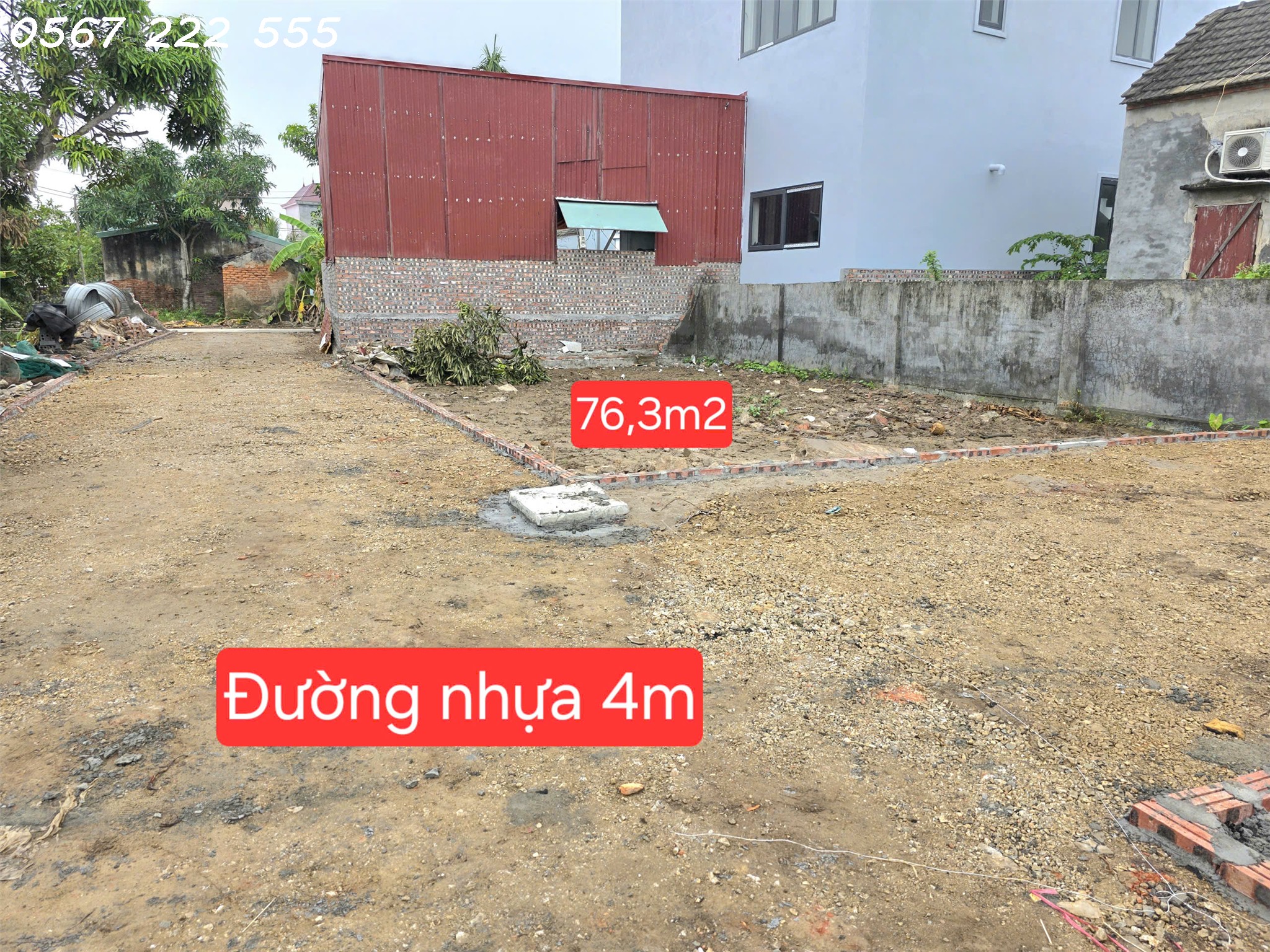  Lô góc hiếm trung tâm Kiến Thụy – đường nhựa 4m, giá chỉ 1,x tỷ  ZALO 0567 222 555 