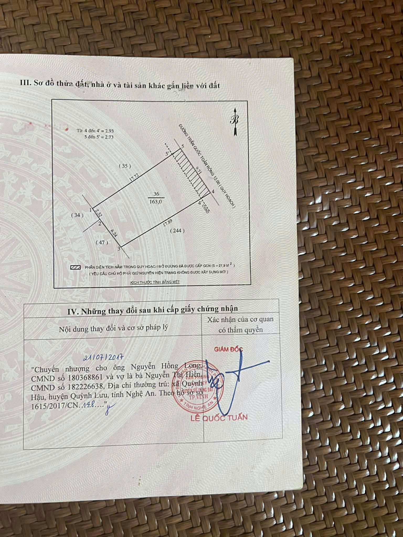  Bán 163m2 đất mặt đường kinh doanh Trần Quốc Toản - P. Hà Huy Tập 