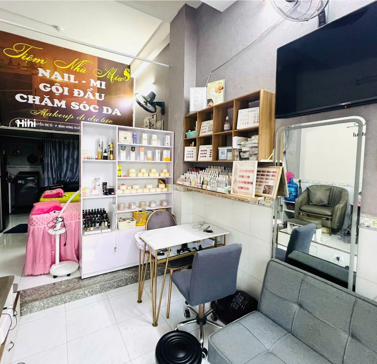  SANG LẠI TIỆM NAIL - MI - SPA - GỘI ĐẦU DƯỠNG SINH FULL ĐỒ  TẠI BÌNH TÂN, TPHCM 