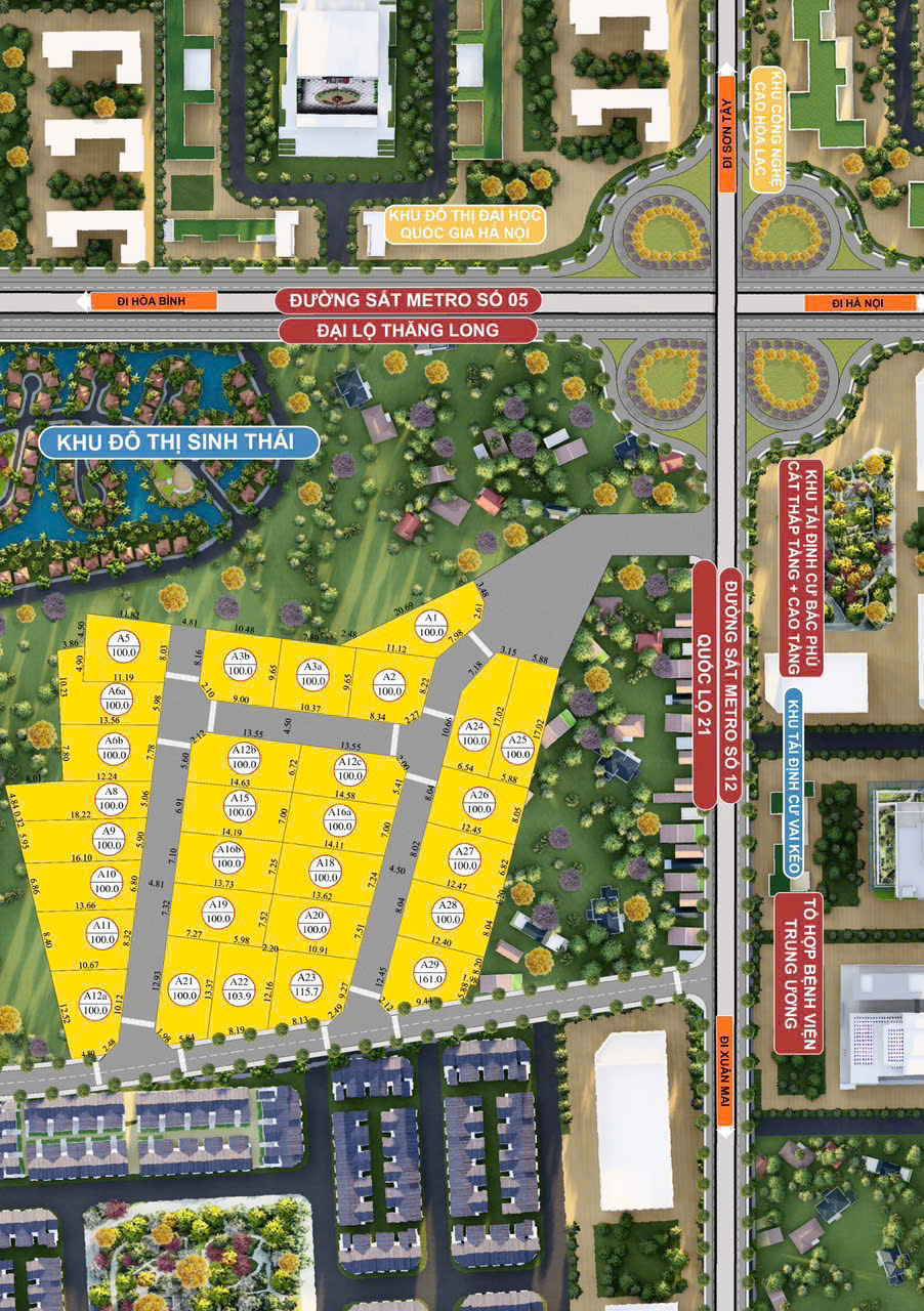  BÁN ĐẤT NỀN DỰ ÁN TẠI PHÚ CÁT – HÒA LẠC  NƠI GIÁ TRỊ ĐANG TRỖI DẬY CÙNG NHỊP HẠ TẦNG MỚI 