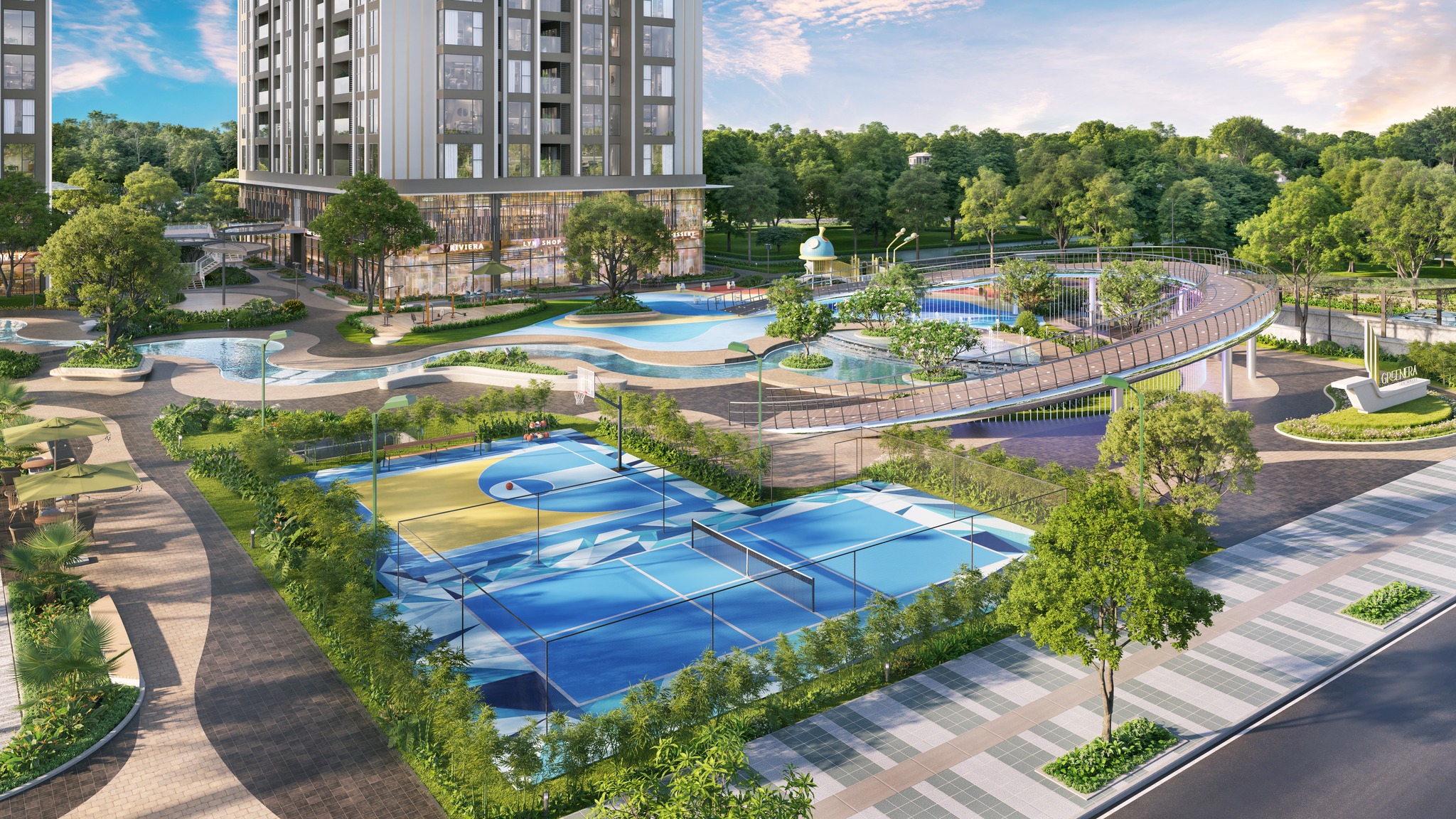  Nhận chiết khấu 17% (GTCH),căn hộ 2 phòng ngủ view sông tầng đẹp dự án Greenera Southmark 