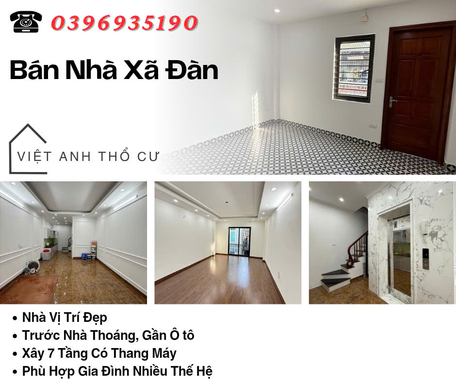  Bán nhà Phố Xã Đàn, 7 Tầng, Gần Ô Tô, Trước Nhà Thoáng, Giá: 13.6 Tỷ, Lh: 0396935190. 