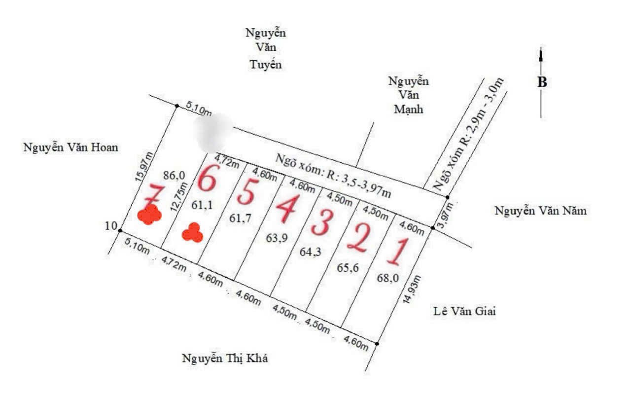  LÔ 61M² GIÁ HIẾM DƯỚI 1 TỶ - TRỤC NGÕ Ô TÔ, CÁCH ĐƯỜNG 403 CHỈ 100M  ZALO 0567 222 555 