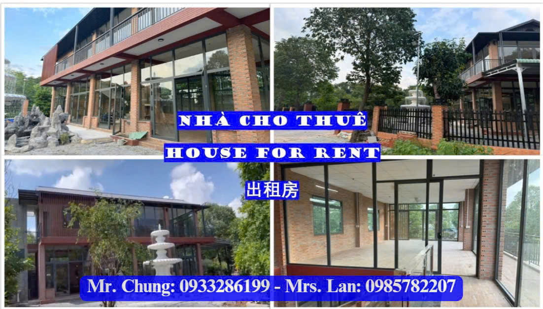  CHÍNH CHỦ CHO THUÊ NHÀ – VƯỜN – QUÁN NGUYÊN CĂN LÔ GÓC 2 MẶT TIỀN (642m²) , PHƯỜNG THỚI HÒA, THÀNH PHỐ BẾN CÁT, BÌNH DƯƠNG 