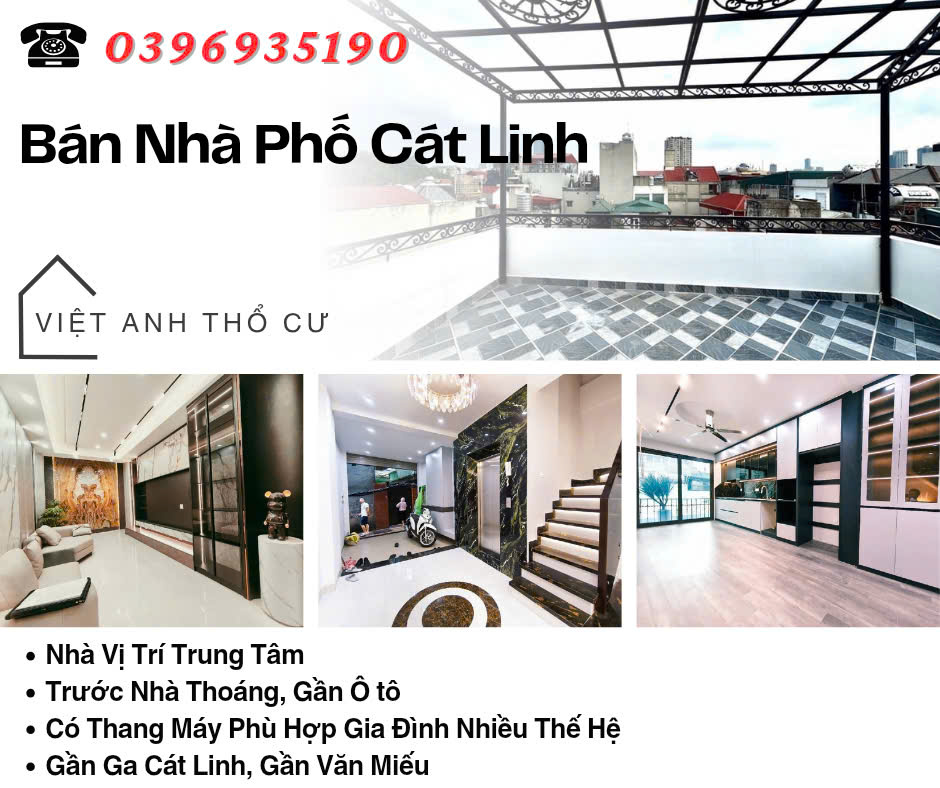  Bán nhà Phố Cát Linh, 41m2, Ngõ Nông Ô Tô, Full Nội Thất, Giá: 13.68 Tỷ, Lh: 0396935190. 