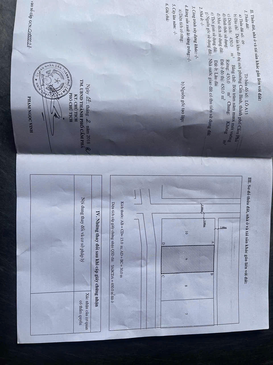  BÁN ĐẤT MẶT ĐƯỜNG SAU CHUNG CƯ CẨM BÌNH – VỊ TRÍ ĐẮC ĐỊA TRUNG TÂM CẨM PHẢ 