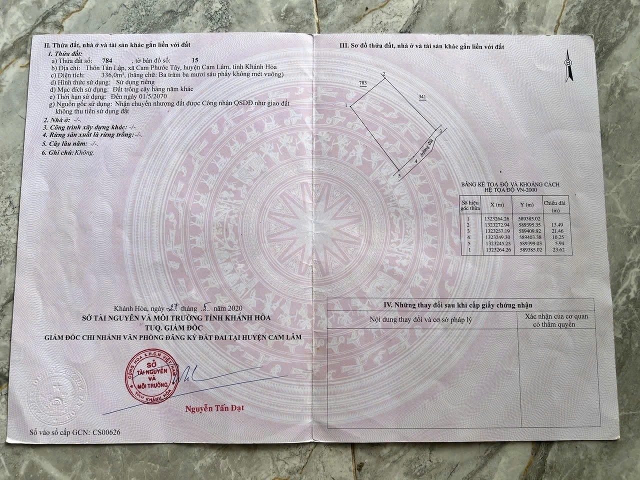  Sở Hữu Ngay Lô Đất Vị Trí Đẹp Tại Tân Lập, Cam Phước Tây, Cam Lâm, Khánh Hoà 