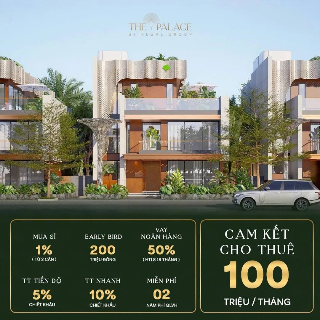  Sở hữu dinh thự The Palace Đà Nẵng chỉ từ 65tr/m2. Chỉ 22 căn Độc Bản 