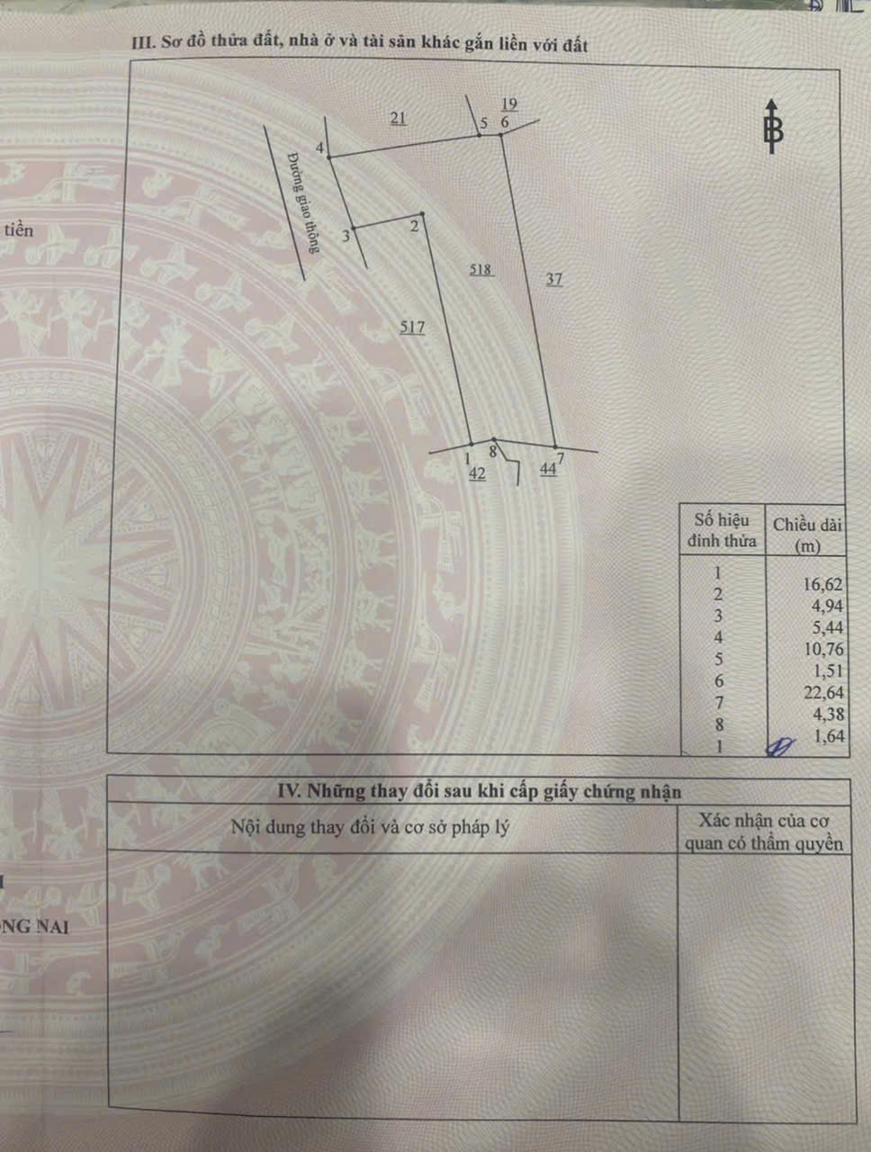  Bán nhà cấp 4 - P. Hiệp Hoà-0909808615 