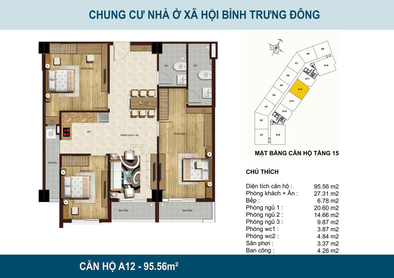  Bán căn hộ 3PN tại Blue Sky Tower,,P. Bình Trưng Đông, Q2, giá cực chất chỉ 35tr/m2 sở hữu ngay nhà 