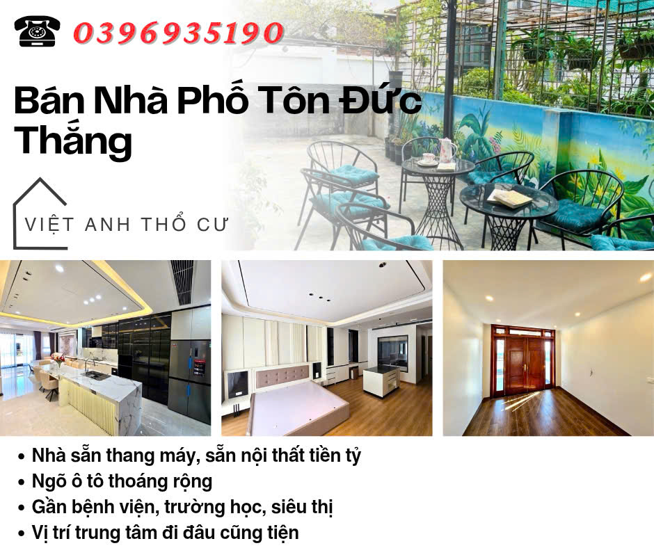  Bán nhà Phố Tôn Đức Thắng, 41m2, Gần Mặt Phố, Ba Gác Đỗ Cửa,  Giá: 13.75 Tỷ, Lh: 0396935190. 