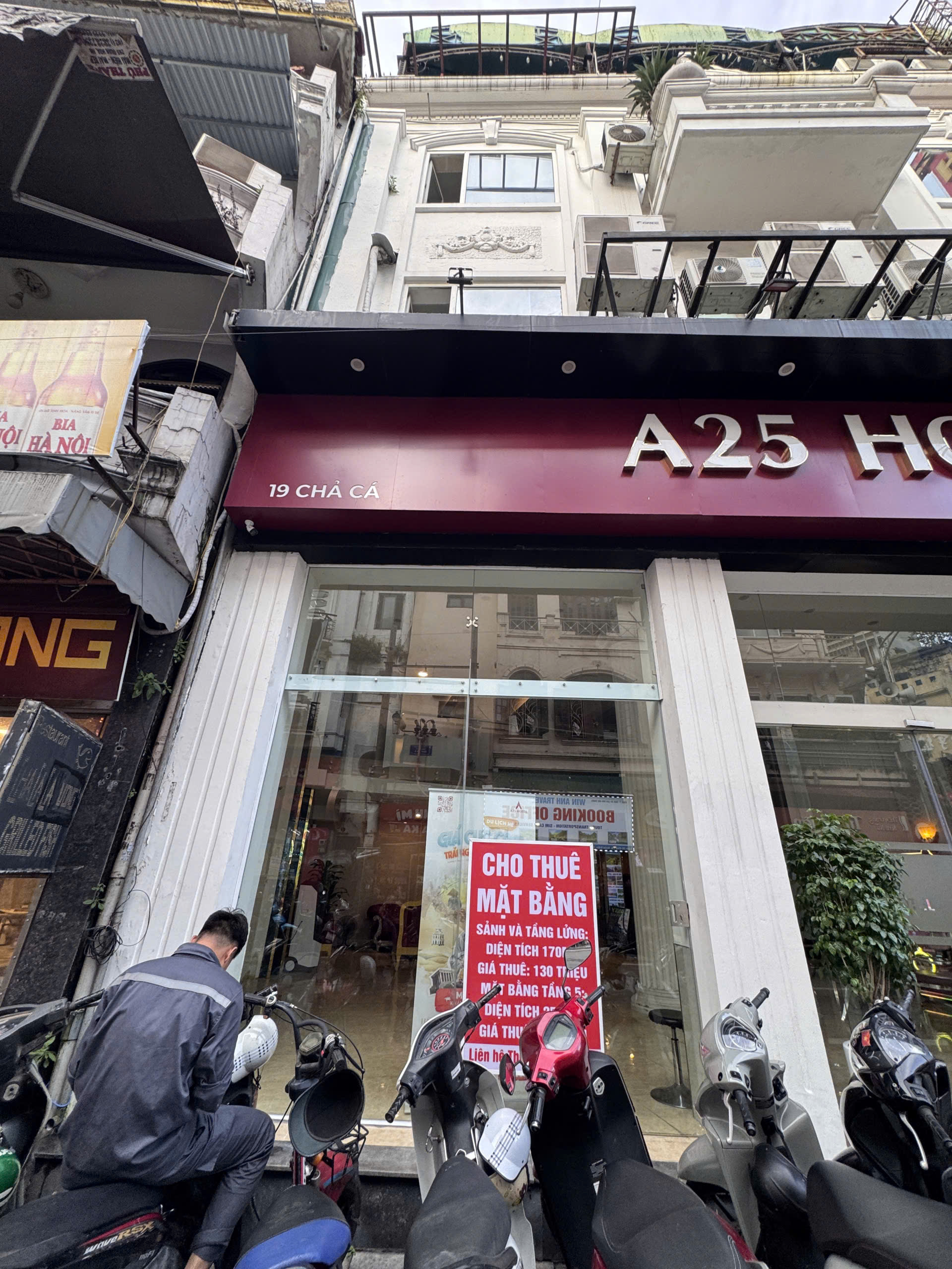  CỰC HIẾM - CHO THUÊ MỘT PHẦN MẶT BẰNG SẢNH A25 – SỐ 19 CHẢ CÁ, HOÀN KIẾM, HÀ NỘI 