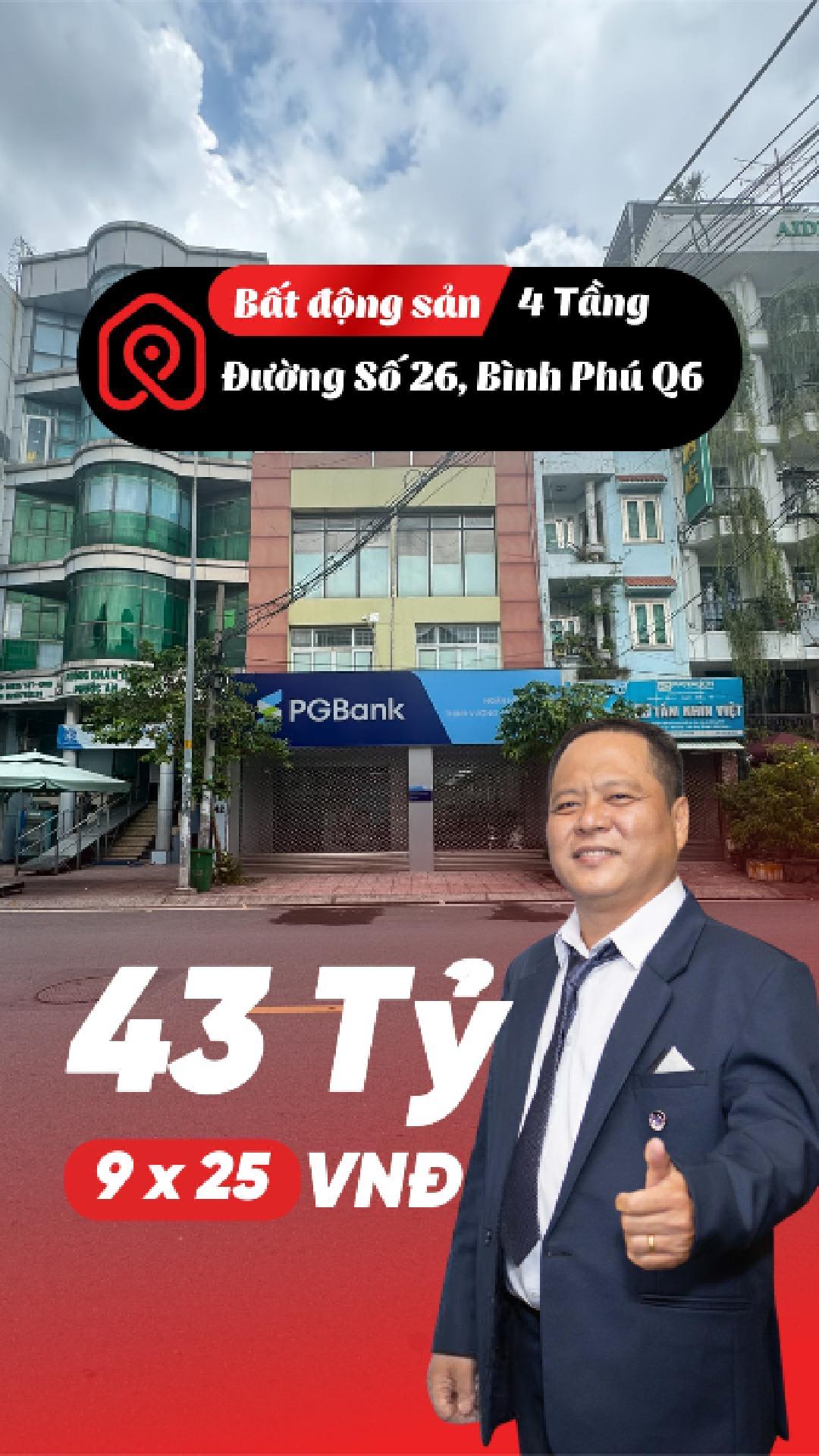  ???? SIÊU PHẨM 9M MẶT TIỀN – Diện Tích Khủng 219m² – Bình Phú Q6 – Giá 43 Tỷ - Tìm Nhà Phố 