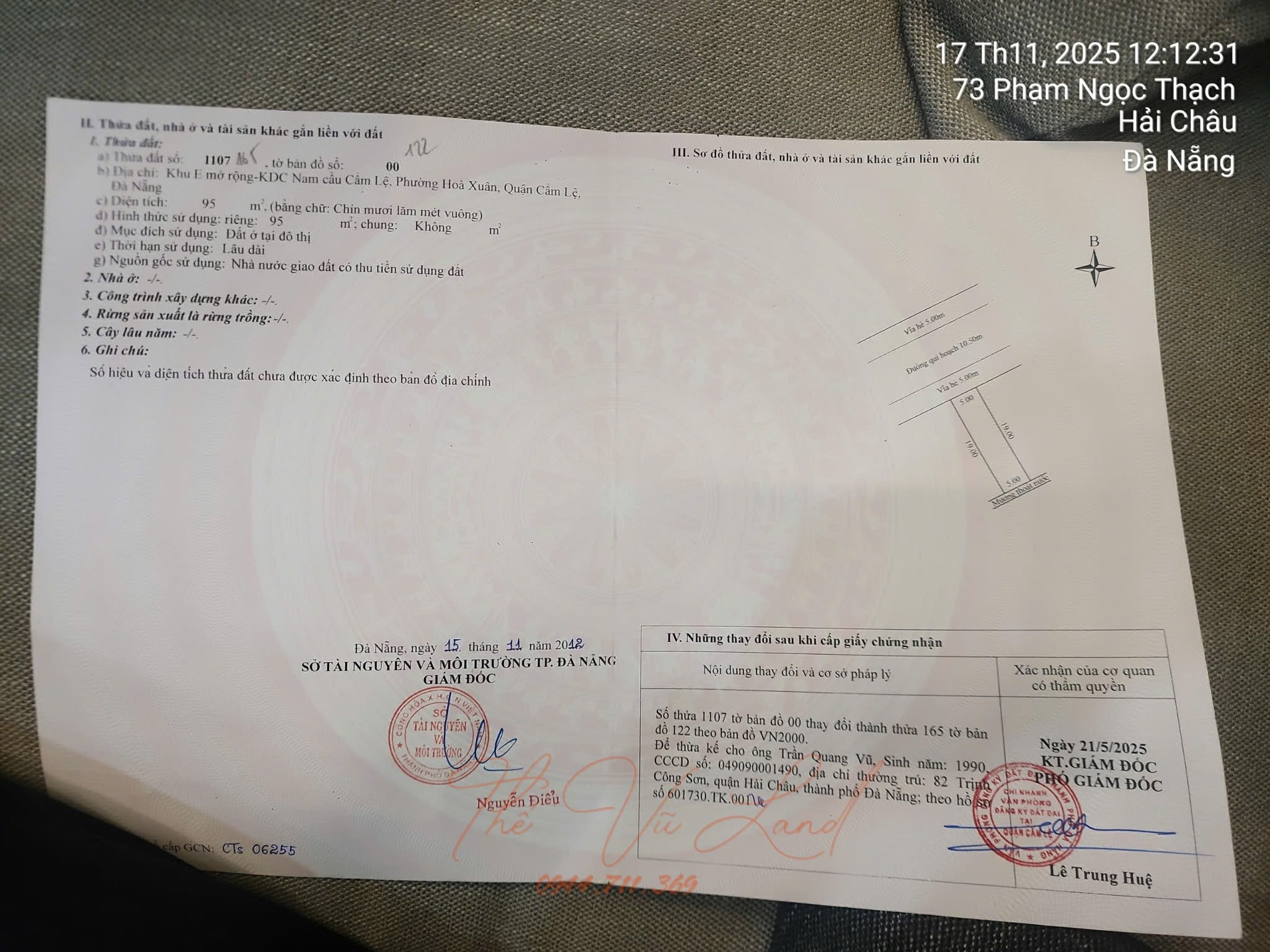  Chủ cần tiền ra nhanh.
Đường 10,5m. Võ Văn Ngân giá 5,950 tỷ- hoà xuân
Lh: 0843.222222 chính chủ 