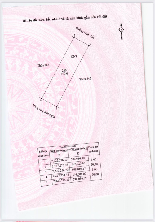  BÁN NHÀ TAM ĐIỆP  LÔ ĐẤT ĐẸP NHẤT KHU VỰC 