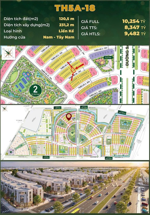  ???? LIỀN KỀ 4 TẦNG – TH5A-18  PHÂN KHU THIÊN HÀ – VINHOMES GOLDEN CITY 