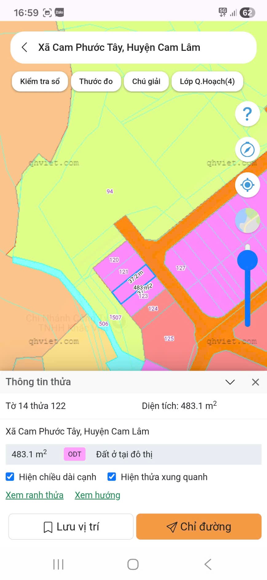  VỊ TRÍ ĐẸP - MẶT TIỀN - Chính Chủ Cần Bán Lô Đất Xã Cam Phước Tây, Cam Lâm, Khánh Hòa 