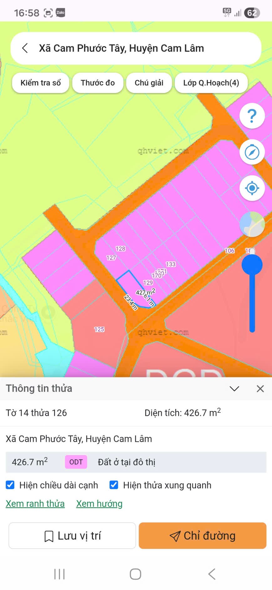  Nhanh Tay Sở Hữu Ngay Lô Đất Thổ Cư Xã Cam Phước Tây, Cam Lâm, Khánh Hòa 
